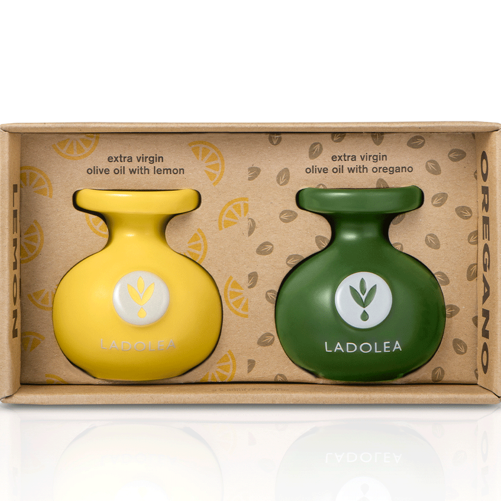 Ladolea — Infused Olive Oil Set, Lemon & Oregano 80ml
